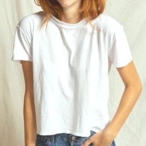 PerfectWhiteTee Harley White T Shirt M Medium Women 100% Cotton